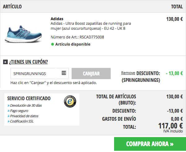 cupones de descuento adidas usa