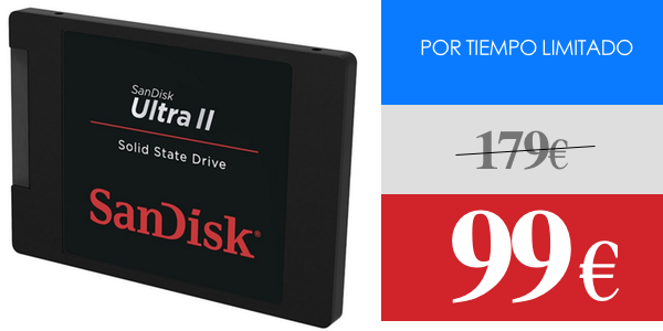 Chollo brutal disco SSD SanDisk Ultra II de 480GB por sólo ...