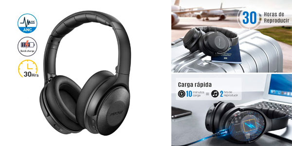 auriculares bluetooth cancelacion ruido baratos